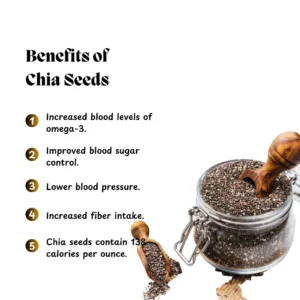 A jar of chia pudding topped with berries and nuts