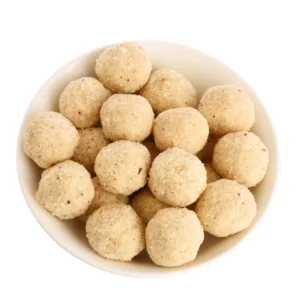 A bowl of laddoos filled with rich protein